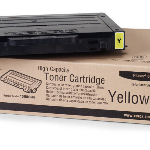 Xerox 106R00682 Toner yellow high-capacity, 5.000 pages/5% for Xerox Phaser 6100