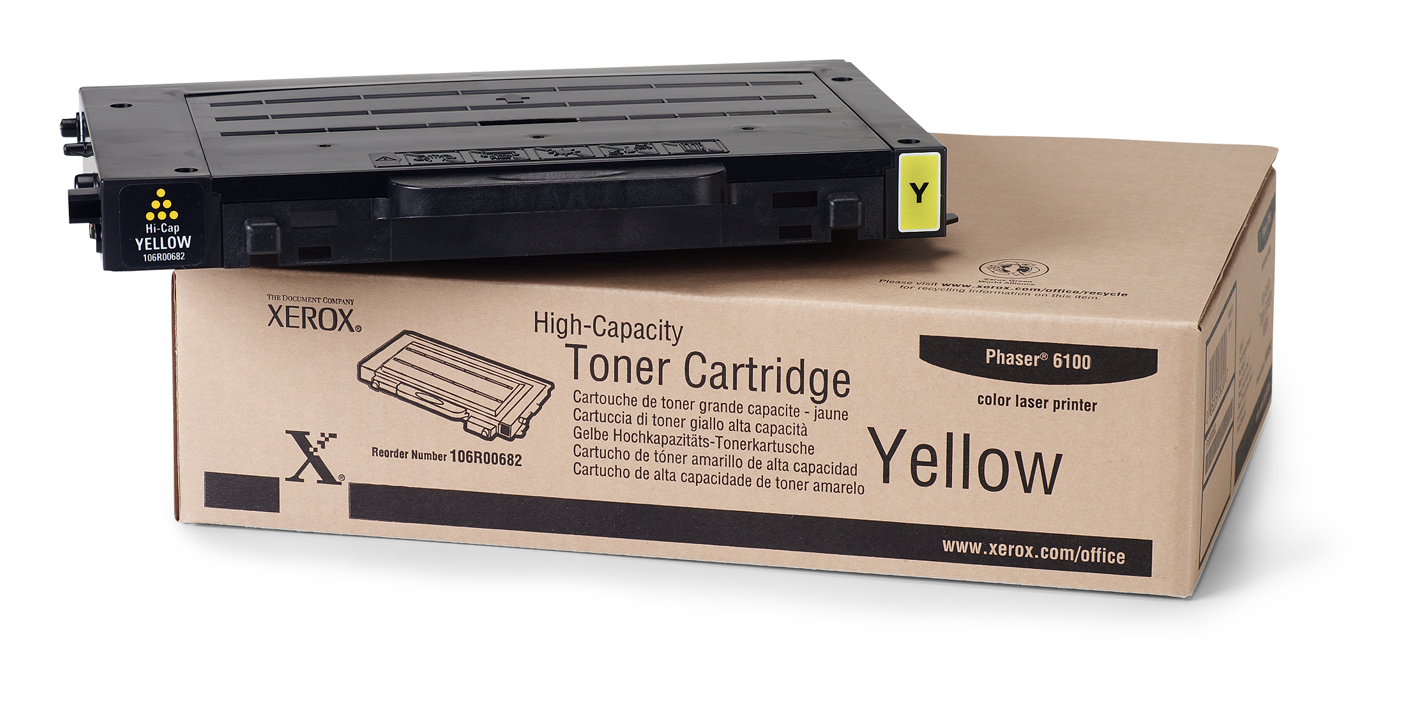 Xerox 106R00682 Toner yellow high-capacity, 5.000 pages/5% for Xerox Phaser 6100