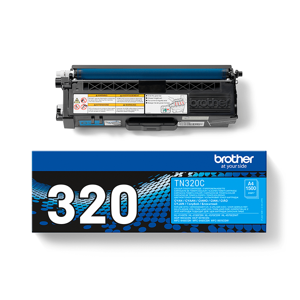 Brother TN-320C Toner cyan, 1.500 pages ISO/IEC 19798 for Brother HL-4150/4570