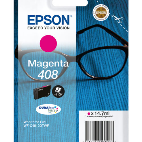 96520610_9622189657 Epson C13T09J34010/408 Ink cartridge magenta, 1.100 pages ISO/IEC 24711 14.7ml for Epson WF-C 4810