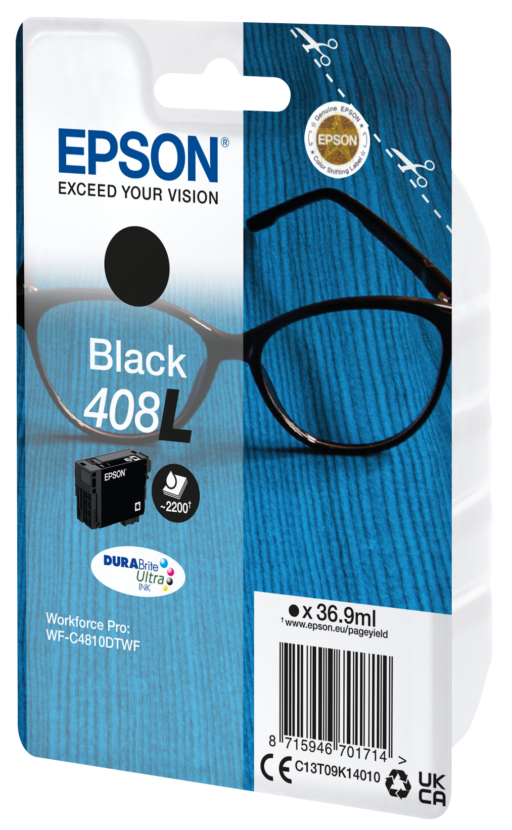 96520618_8441580279 Epson C13T09K14010/408L Ink cartridge black high-capacity, 2.200 pages 36,9ml for Epson WF-C 4810