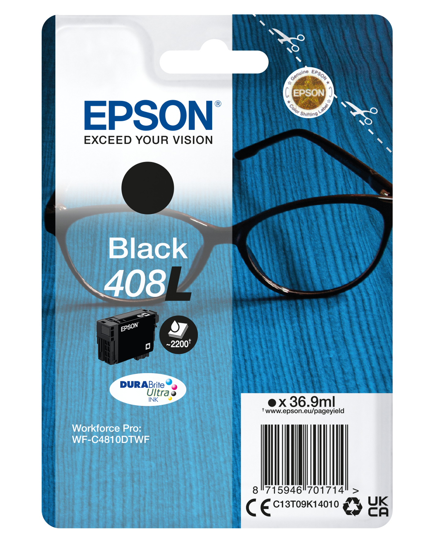 96520618_9967851565 Epson C13T09K14010/408L Ink cartridge black high-capacity, 2.200 pages 36,9ml for Epson WF-C 4810