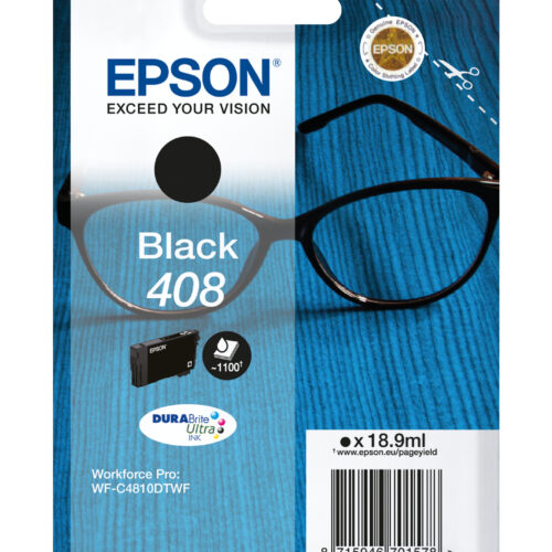 96520620_2431634360 Epson C13T09J14010/408 Ink cartridge black, 1.100 pages ISO/IEC 24711 18.9ml for Epson WF-C 4810