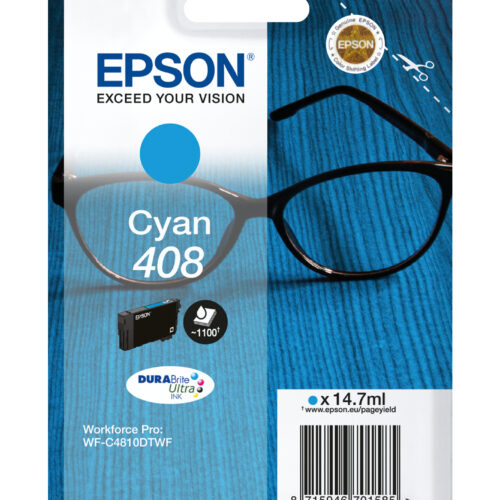 96520623_0827292958 Epson C13T09J24010/408 Ink cartridge cyan, 1.100 pages ISO/IEC 24711 14.7ml for Epson WF-C 4810