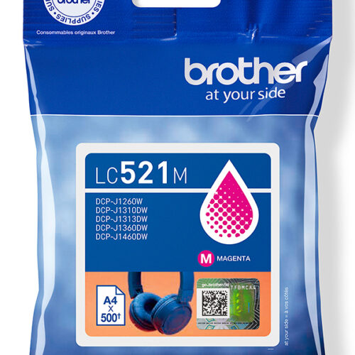 96a9fc635ed80257abf56714831015d9fd93ceed Brother LC-521M Ink cartridge magenta, 500 pages ISO/IEC 19752 for Brother DCP-J 1260