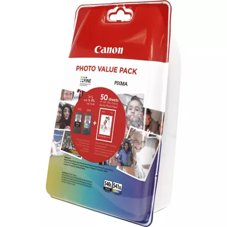 97199441_9485301931 Canon 5224B007/PG-540L+CL-541XL Printhead cartridge multi pack black + color + Photopaper 10x15cm 50 sheet Pack=2 for Canon Pixma MG 2150/MX 370