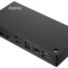Lenovo 40B20135UK laptop dock/port replicator Wired USB 3.2 Gen 1 (3.1 Gen 1) Type-A + Type-C Black
