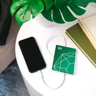 Western Digital My Passport Ultra, 20th Anniversary Edition external hard drive 2 TB 2.5" USB Type-C 3.2 Gen 1 (3.1 Gen 1) Green