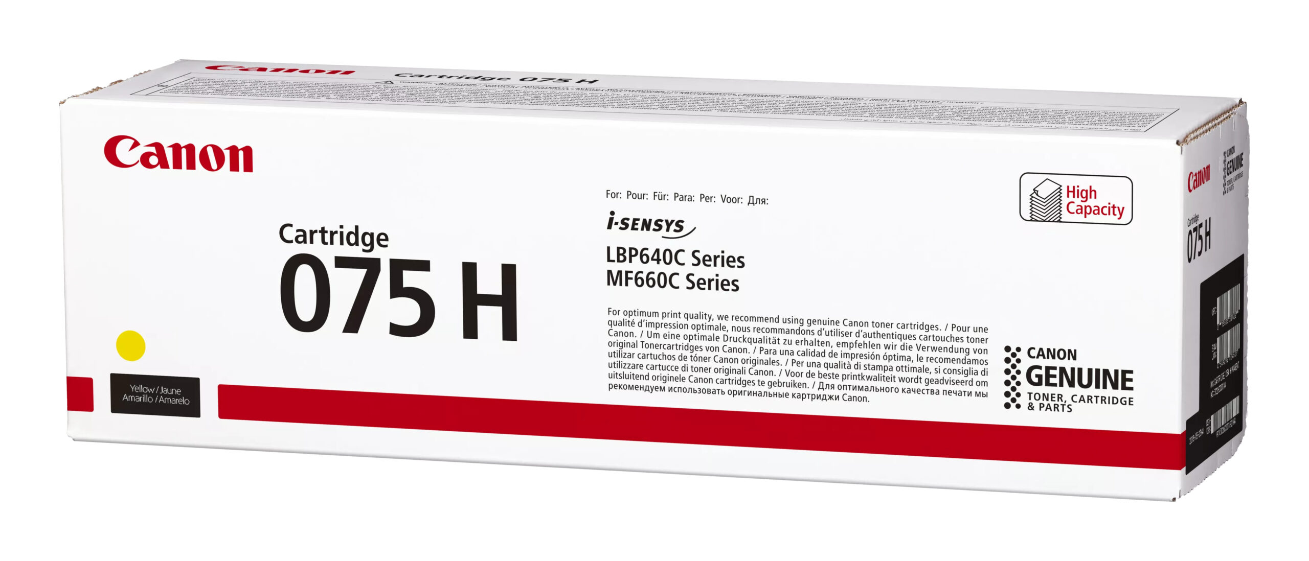 Canon 6366C002/075H Toner cartridge yellow high-capacity, 2.500 pages ISO/IEC 19752 for Canon i-SENSYS LBP-640