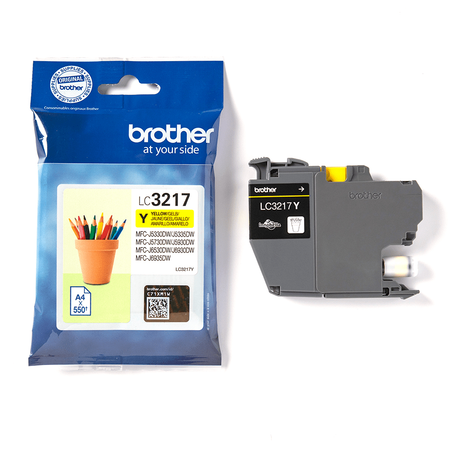 9b12885cf36fddc4042135148c7989bff6d5448a Brother LC-3217Y Ink cartridge yellow, 550 pages ISO/IEC 24711 9ml for Brother MFC-J 5330