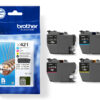 Brother LC-421VAL Ink cartridge multi pack Bk,C,M,Y, 4x200 pages Pack=4 for Brother DCP-J 1050