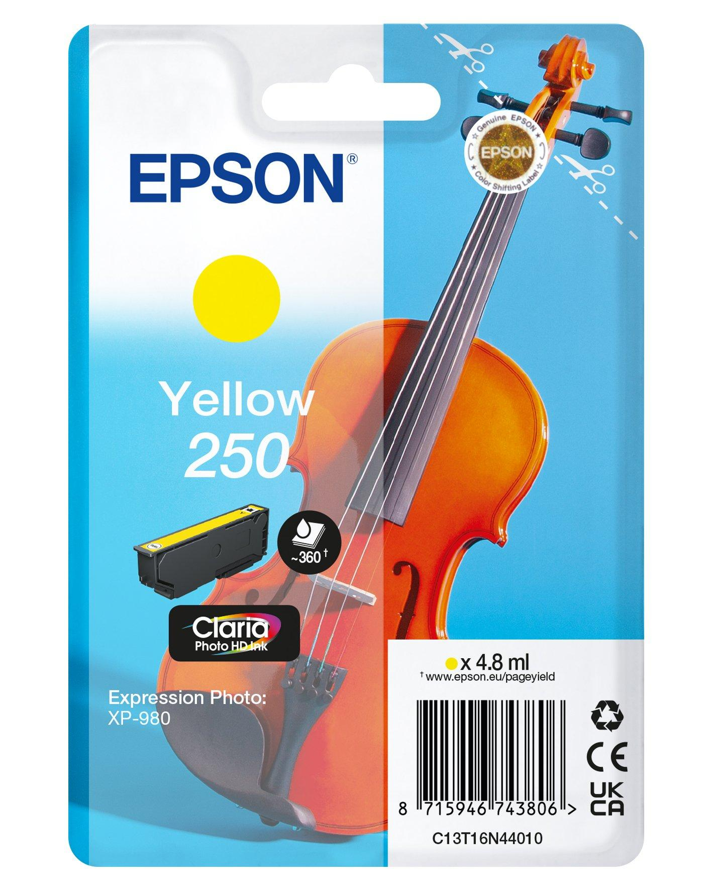 Epson C13T16N44010/250 Ink cartridge yellow, 360 pages 4.8ml for Epson Expression Photo XP-980