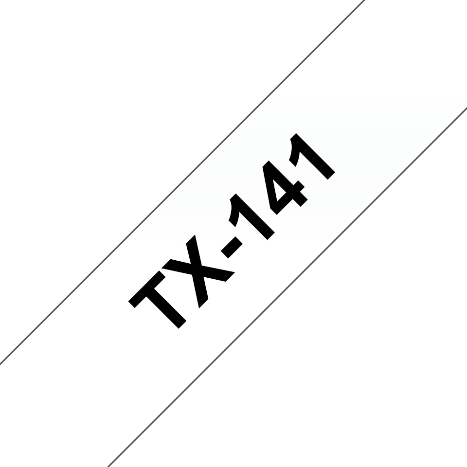 9bd7dd4609d5a4ecc14b26e09b87e8987c7da58f Brother TX-141 DirectLabel black on Transparent 18mm x 15m for Brother P-Touch TX 6-24mm