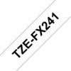 9eabb3d89fba7c32d775ac928975f7c5c6ab7ea7 Brother TZE-FX241 DirectLabel black on white Laminat 18mm x 8m for Brother P-Touch TZ 3.5-18mm/36mm/6-18mm/6-24mm/6-36mm
