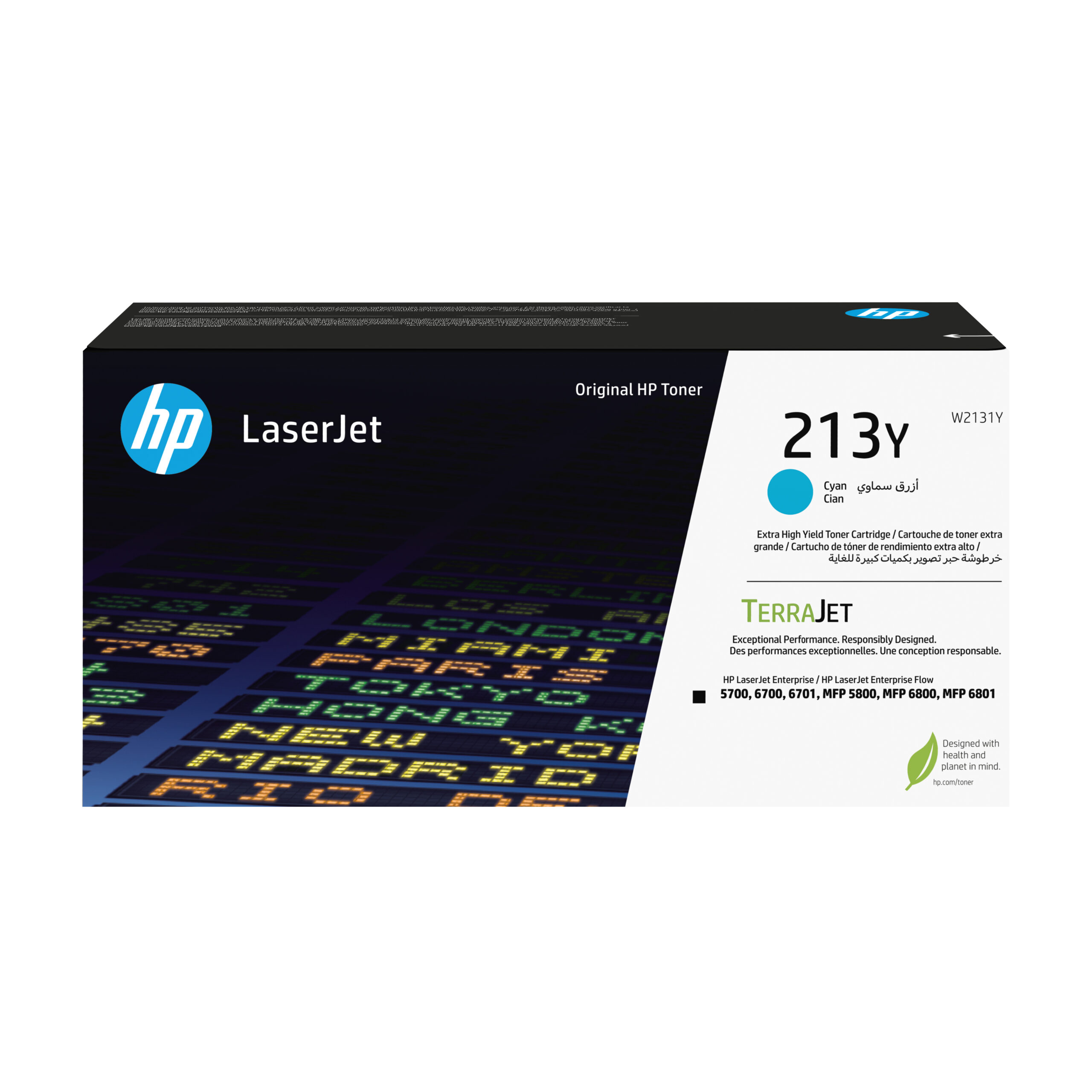 HP W2131Y/213Y Toner cartridge cyan extra High-Capacity, 12.000 pages ISO/IEC 19798 for HP CLJ 5800/6700/6701