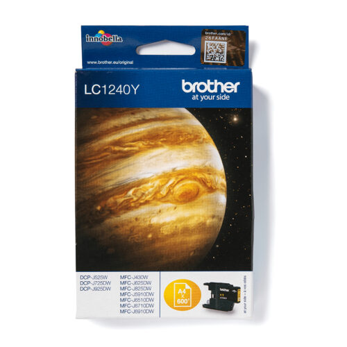 Brother LC-123Y Ink cartridge yellow, 600 pages ISO/IEC 24711 5,9ml for Brother DCP-J 132/MFC-J 4510/MFC-J 6920