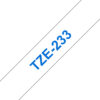 Brother TZE-233 DirectLabel blue on white Laminat 12mm x 8m for Brother P-Touch TZ 3.5-18mm/6-12mm/6-18mm/6-24mm/6-36mm