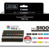 a1da428b01143cd3e1f565dad6efa7707b1ee32d Canon 6951C009/PFI-5100 Ink cartridge multi pack MBK,PBK,C,M,Y,PC,PM,R,GY,CO Pack=10 for Canon IPF PRO-310