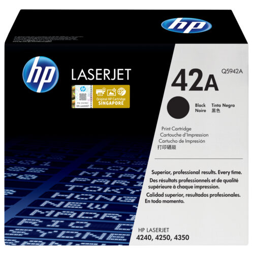 HP Q5942A/42A Toner cartridge black, 10.000 pages ISO/IEC 19752 for HP LaserJet 4240/4250