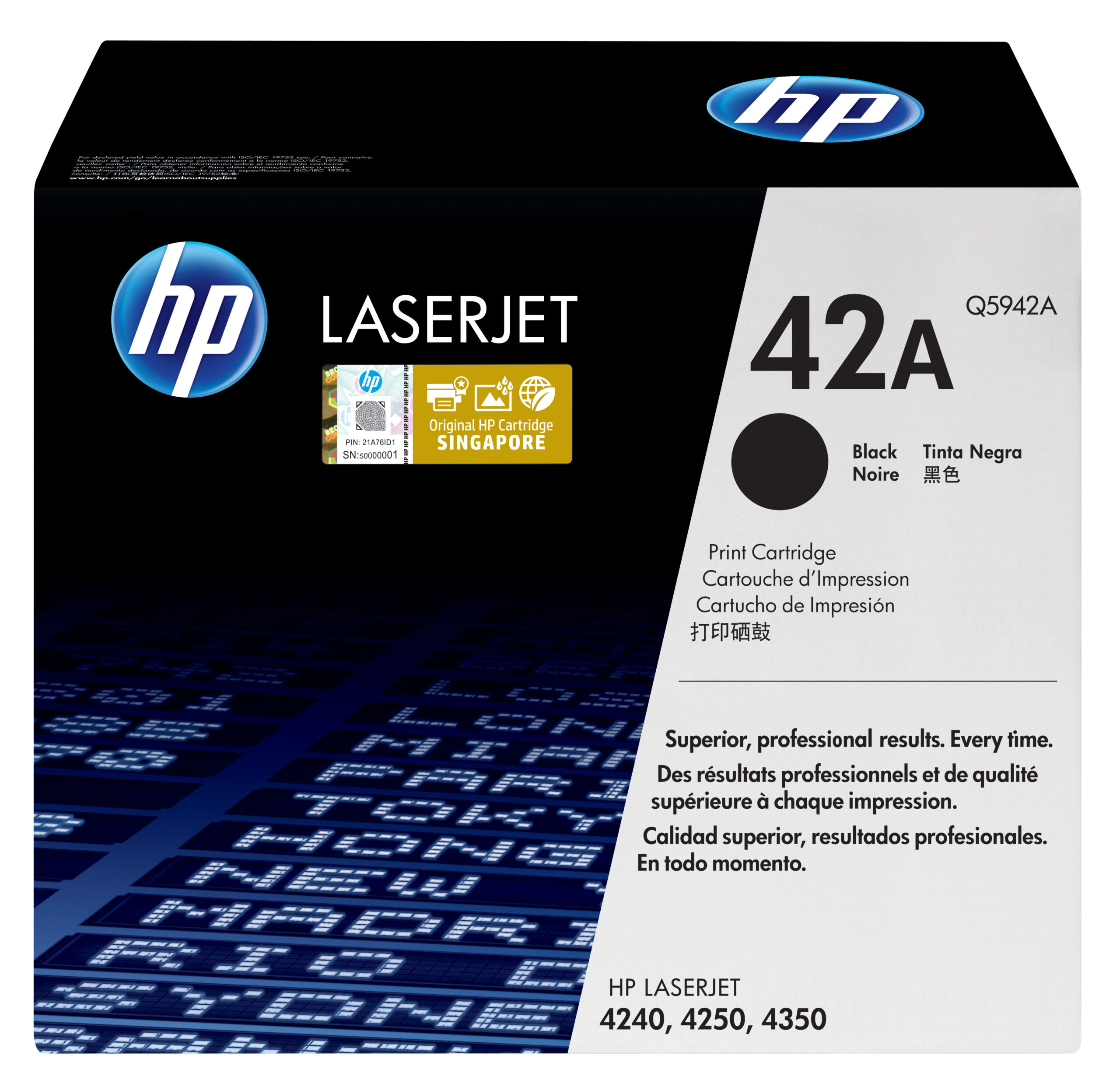 a355da819c99634971ce1a49bdf124026037a3e6 HP Q5942A/42A Toner cartridge black, 10.000 pages ISO/IEC 19752 for HP LaserJet 4240/4250