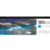 HP L0R09A/981X Ink cartridge cyan, 10.000 pages ISO/IEC 19798 116ml for HP PageWide E 58650/556