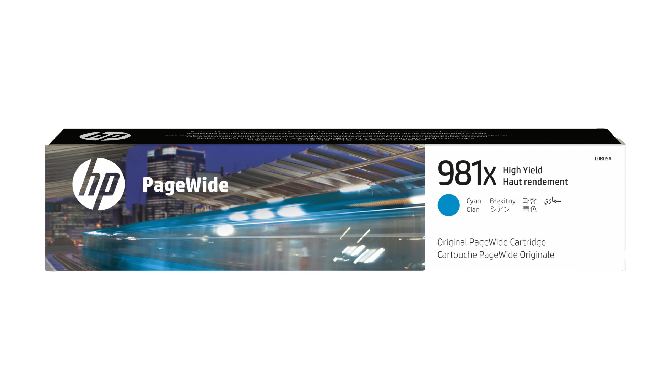 HP L0R09A/981X Ink cartridge cyan, 10.000 pages ISO/IEC 19798 116ml for HP PageWide E 58650/556