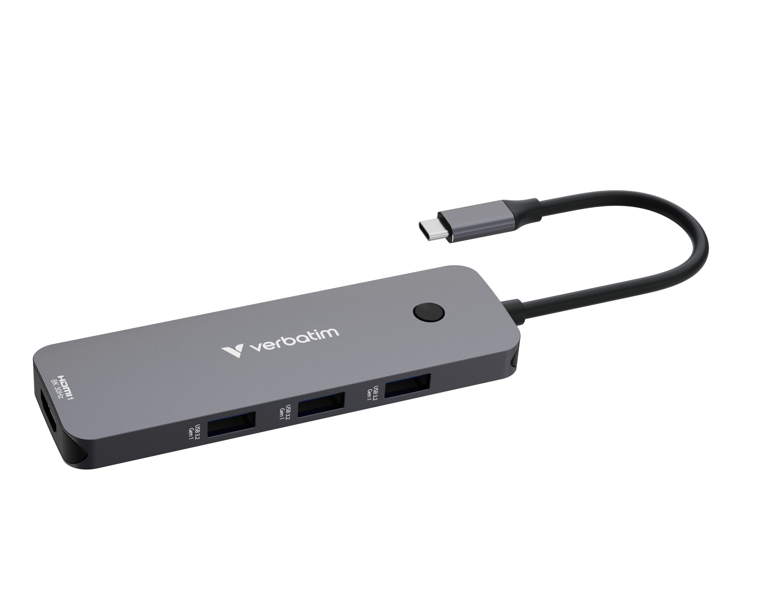 a493988d79bf70b51bc01abc2755e8d488f2187a Verbatim CMH-08 USB Type-C 5000 Mbit/s Silver