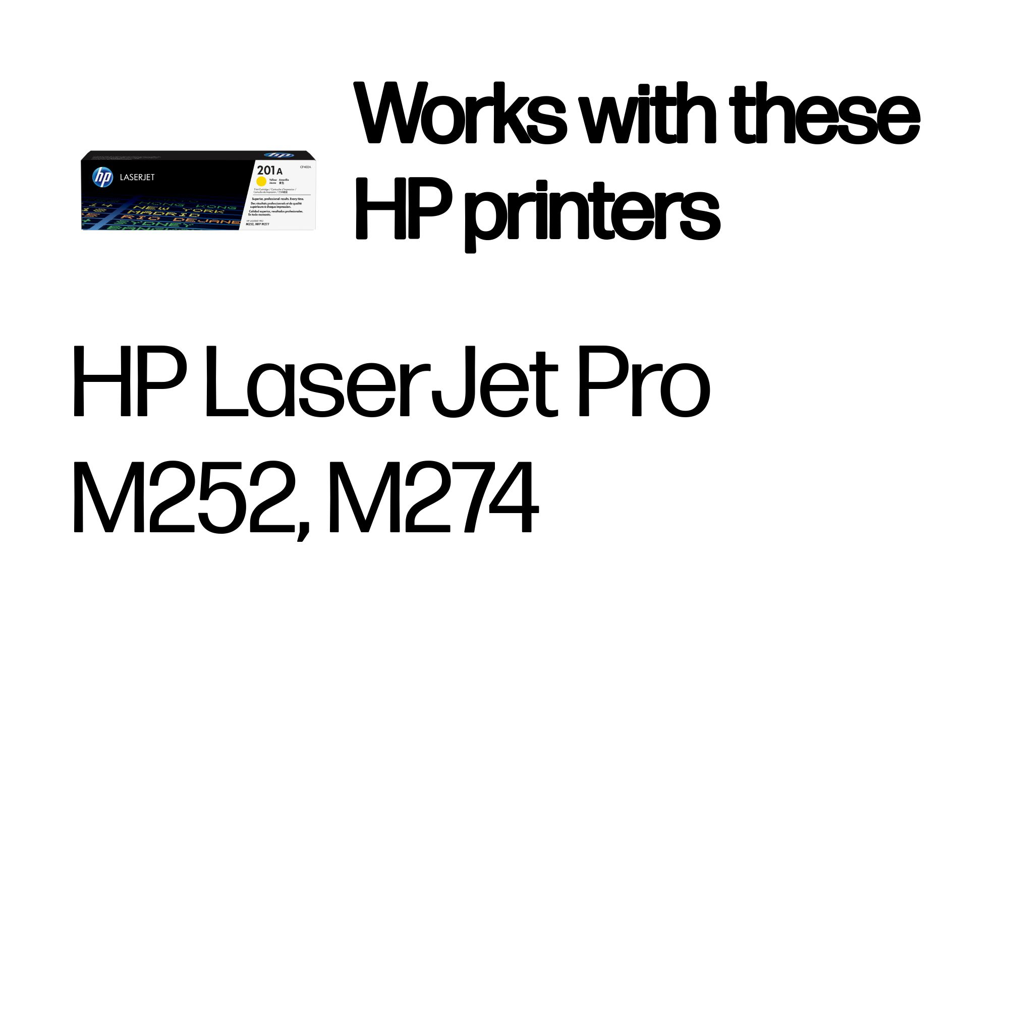 HP CF402A/201A Toner cartridge yellow, 1.330 pages ISO/IEC 19752 for HP Pro M 252