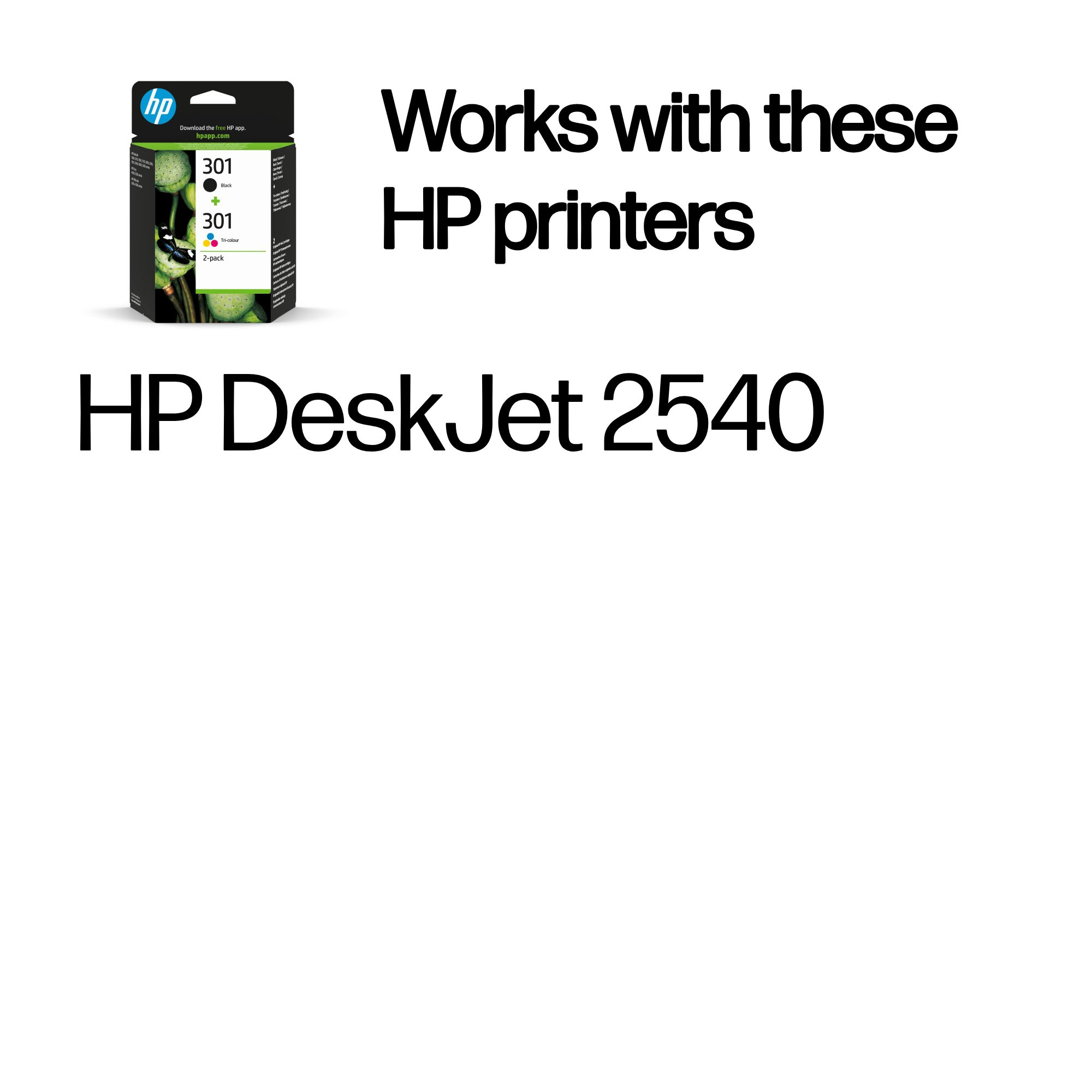 a53c2ac0a28df6124701f84e4ab6518ea9cbea4f HP N9J72AE/301 Printhead cartridge multi pack black + color 170pg + 150pg Pack=2 for HP DeskJet 1000/1010/Envy 5530/OfficeJet 4630