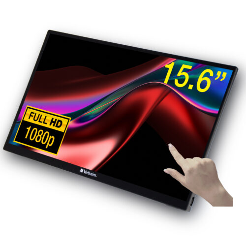 a5c70649c44a24367db4a8de381ad8ac65f0b30a Verbatim 49592 computer monitor 39.6 cm (15.6") 1920 x 1080 pixels Full HD LCD Touchscreen Black