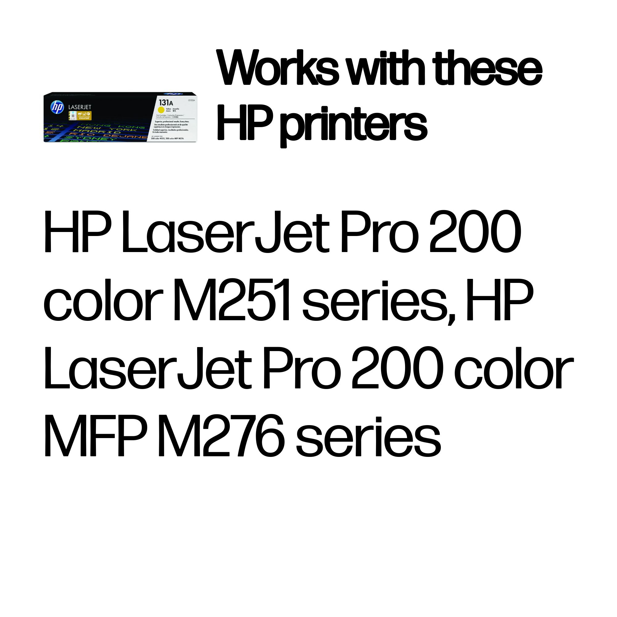 HP CF212A/131A Toner cartridge yellow, 1.800 pages ISO/IEC 19798 for HP Pro 200