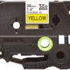a6a3f8c709e86eec702e22edcc72cc7a852ccc60 Brother TZE-FX661 DirectLabel black on yellow Laminat 36mm x 8m for Brother P-Touch TZ 3.5-36mm/HSE/6-36mm