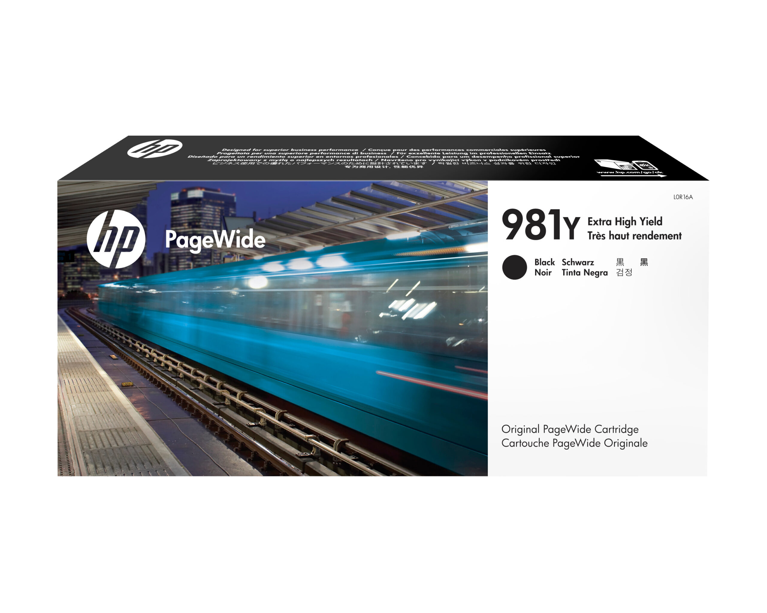 a7241b286674776231a49fb6eedaf582e7a5adab HP L0R16A/981Y Ink cartridge black, 20.000 pages ISO/IEC 19798 345ml for HP PageWide E 58650/556
