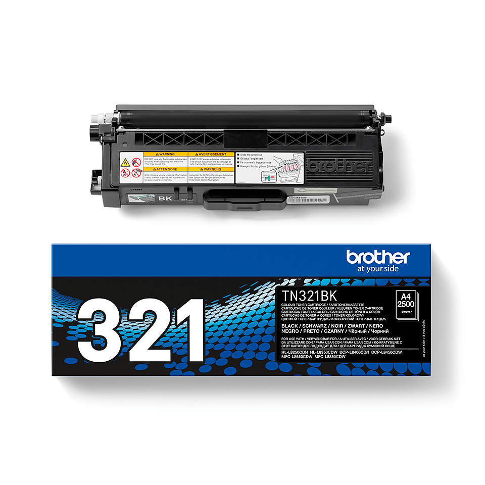 Brother TN-321BK Toner-kit black, 2.500 pages ISO/IEC 19798 for Brother DCP-L 8400/8450/HL-L 8250