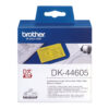 Brother DK-44605 DirectLabel Etikettes yellow Paper 62mm x 30,48m for Brother P-Touch QL/700/800/QL 12-102mm/QL 12-103.6mm