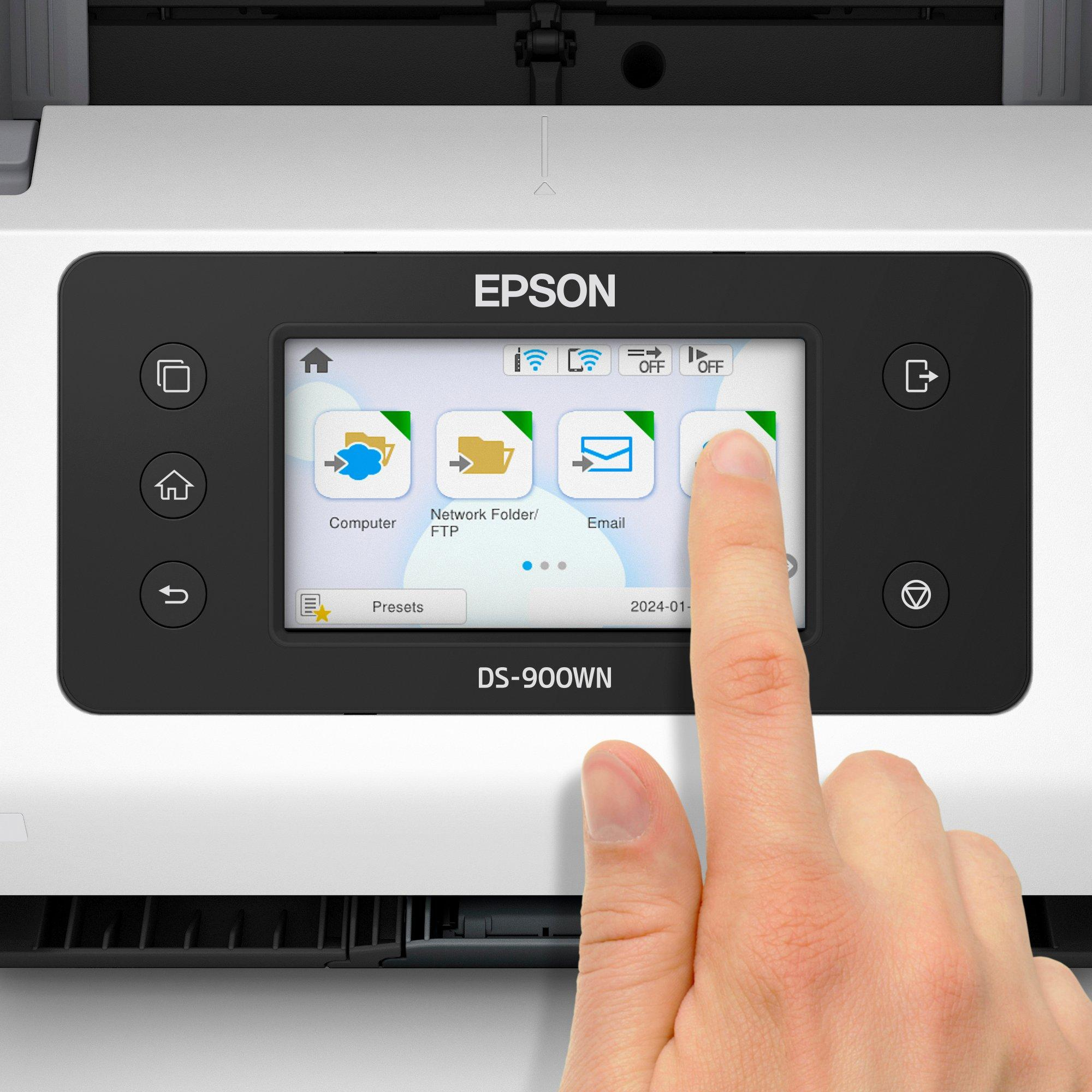 a7e7e377ba35e97f4981e557785b43ead924a64b Epson WorkForce DS-900WN Sheet-fed scanner 600 x 600 DPI A4 White