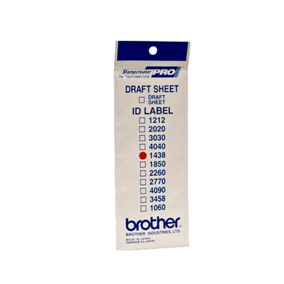 a948d1aad21257bfa423ad2d052908507f298df3 Brother ID-1438 Stamp labels 14x38mm Pack=24 for Brother SC 2000