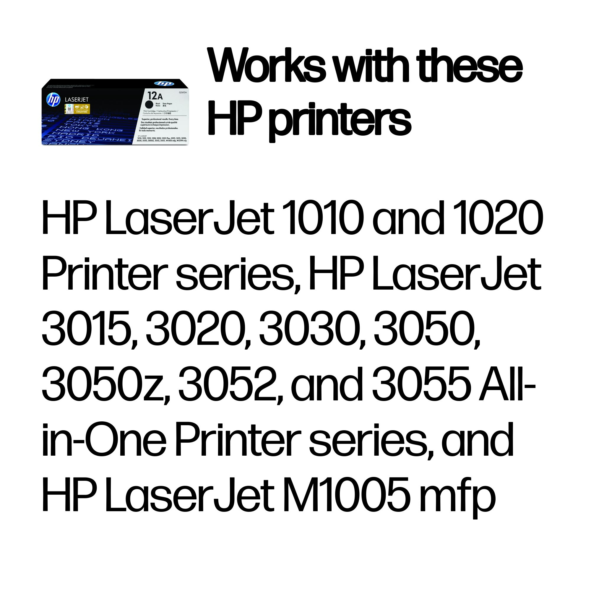 HP Q2612A/12A Toner cartridge black, 2.000 pages ISO/IEC 19752 for Canon LBP-3000
