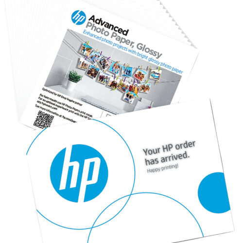 HP Advanced Photo Paper Glossy 65 lb 5 x 5 in. (127 x 127 mm) 20 sheets