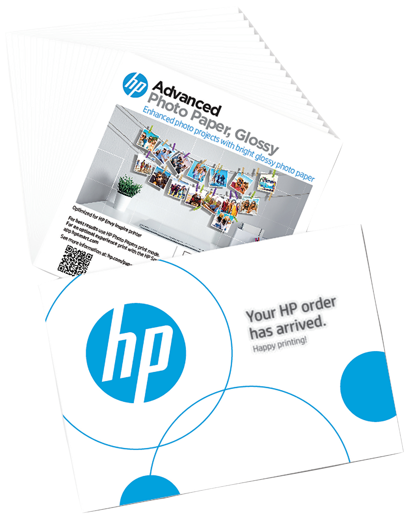 aaa77aecb607cc59cbff5d00997f75f0d891e532 HP Advanced Photo Paper Glossy 65 lb 5 x 5 in. (127 x 127 mm) 20 sheets