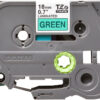 Brother TZE-741 DirectLabel black on green Laminat 18mm x 8m for Brother P-Touch TZ 3.5-18mm/36mm/6-18mm/6-24mm/6-36mm