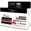 ac4b7f3d967545747de333a1f98a3fb4c5aba55e Canon 6951C009/PFI-5100 Ink cartridge multi pack MBK,PBK,C,M,Y,PC,PM,R,GY,CO Pack=10 for Canon IPF PRO-310