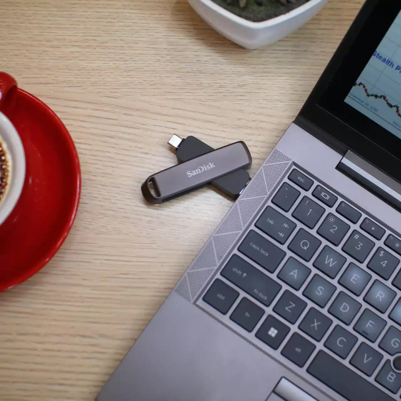 SanDisk SDDDE1-2T00-G46 USB flash drive 2 TB USB Type-A / USB Type-C 3.2 Gen 2 (3.1 Gen 2) Black