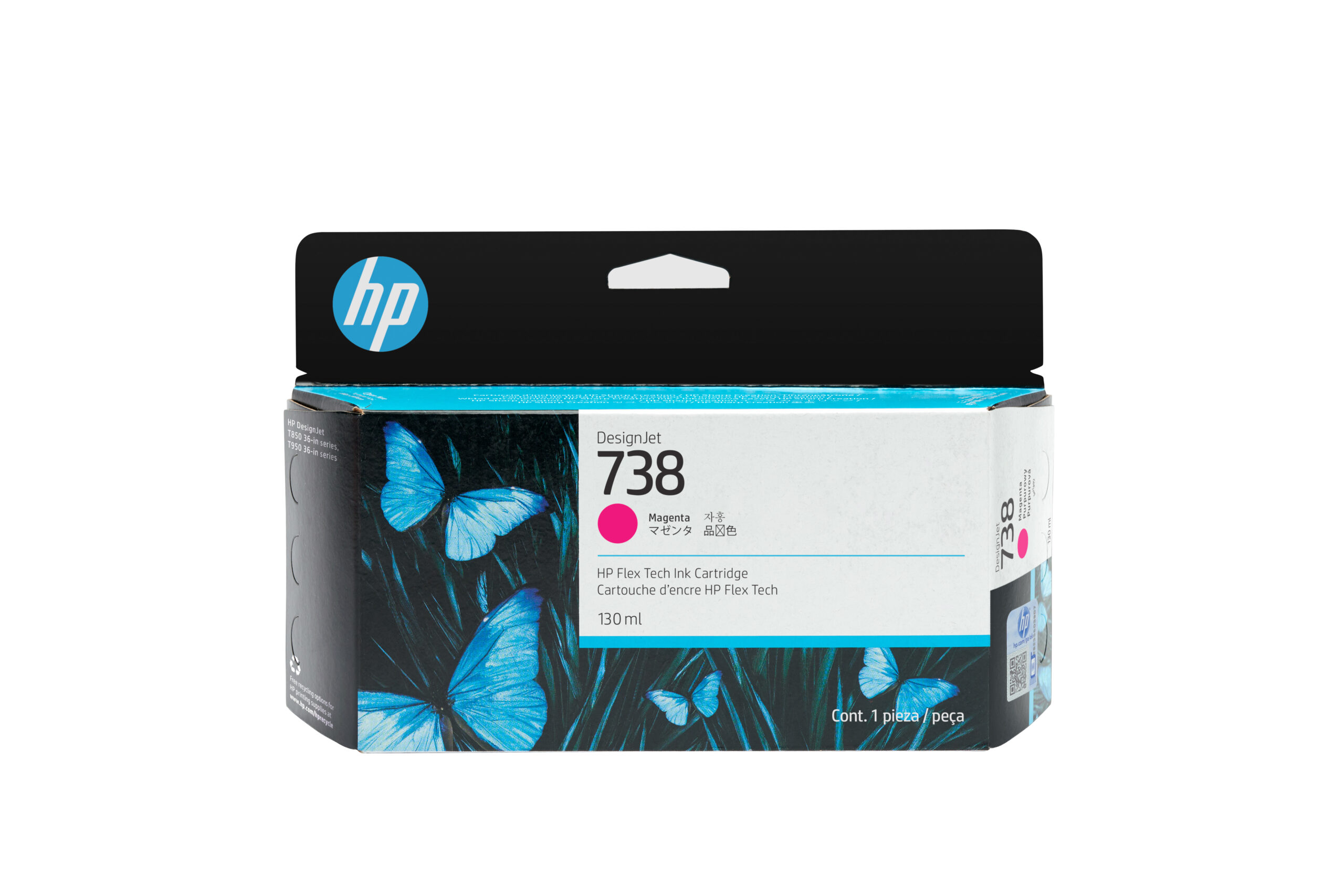 adf176405e2e7a6ed855c0476bb1e045249e75cc HP 498N6A/738 Ink cartridge magenta 130ml for HP DesignJet T 850