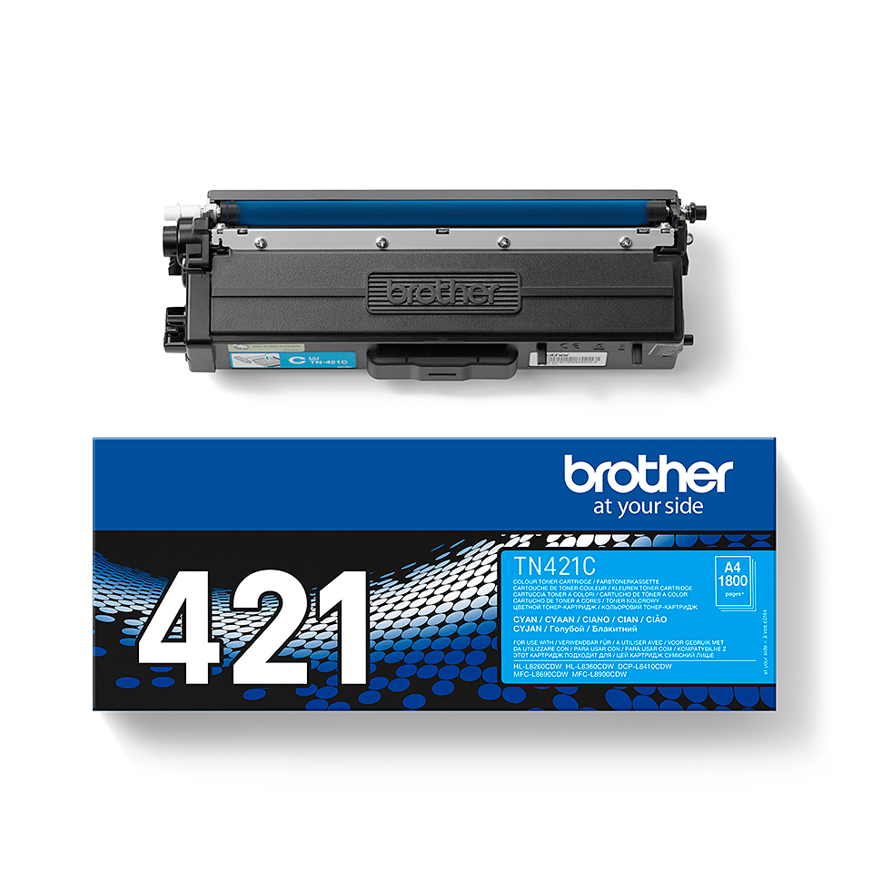 Brother TN-421C Toner-kit cyan, 1.800 pages ISO/IEC 19752 for Brother HL-L 8260/8360