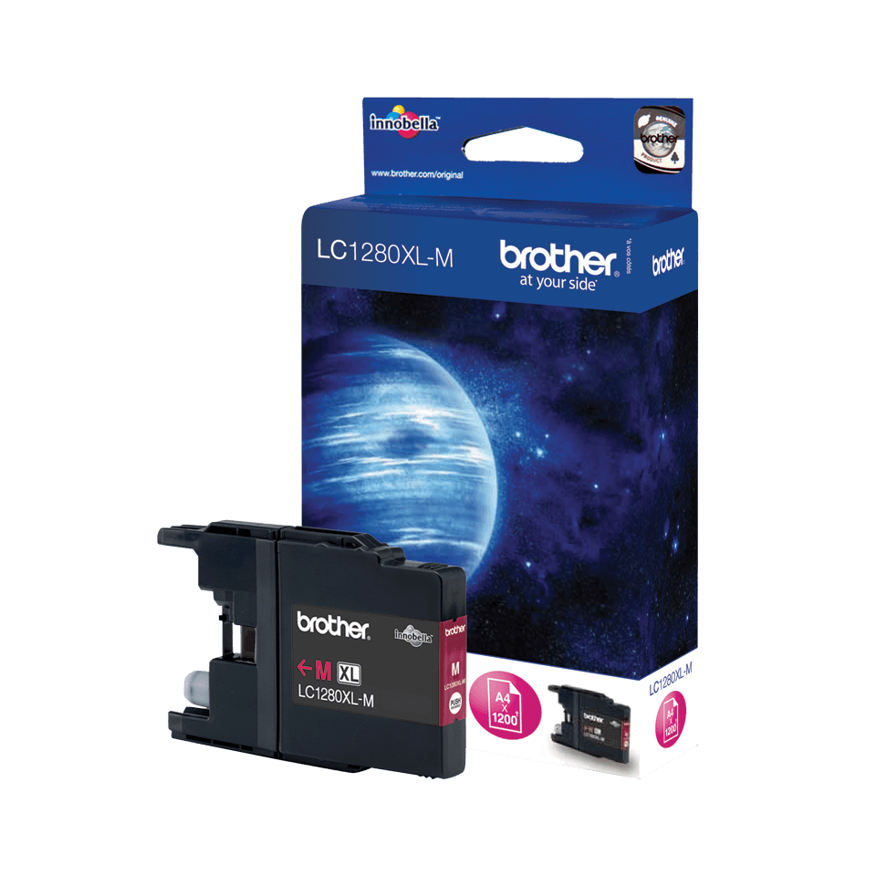 Brother LC-1280XLM Ink cartridge magenta high-capacity, 1.200 pages ISO/IEC 24711 for Brother MFC-J 6510