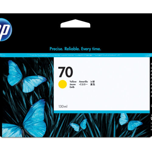 af9561df837b30dffa8ec48cda3a600065680030 HP C9454A/70 Ink cartridge yellow 130ml for HP DesignJet Z 2100/3100/3200/5200/5400