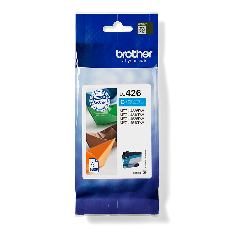 afb22ee51d94dc16eb036d3a2ceacf7789b772bf Brother LC-426C Ink cartridge cyan, 1.500 pages ISO/IEC 19752 for Brother MFC-J 4335