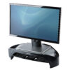 b00e252fab1ea627c2605f9f33765c9782803948 Fellowes Computer Monitor Stand with 3 Height Adjustments - Smart Suites Monitor Riser Plus with Storage Area - Ergonomic Adjustable Monitor Stand for Computers - Max Weight 10KG/Max Size 21" - Black