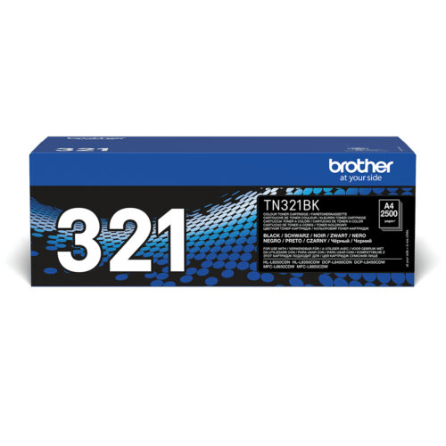 Brother TN-321BK Toner-kit black, 2.500 pages ISO/IEC 19798 for Brother DCP-L 8400/8450/HL-L 8250